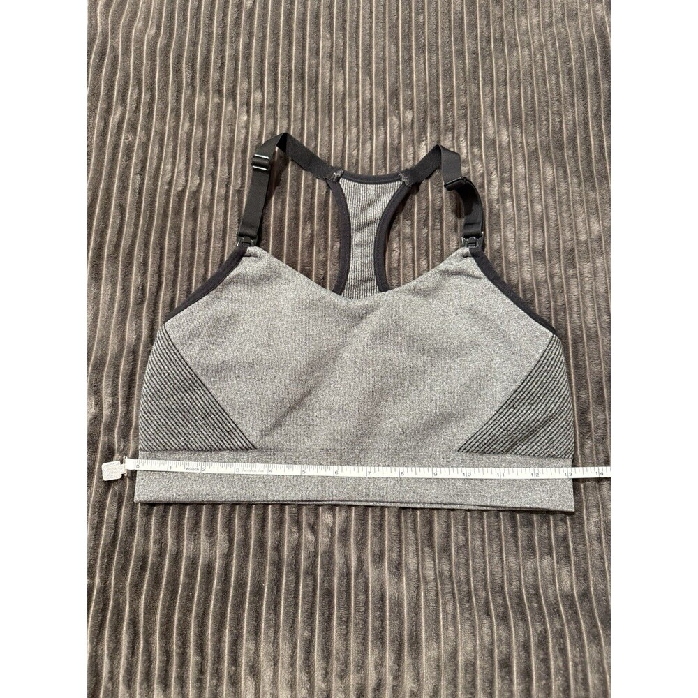 Auden sz M Nursing Yoga Bra Gray Racerback Pullover wireless Seamless